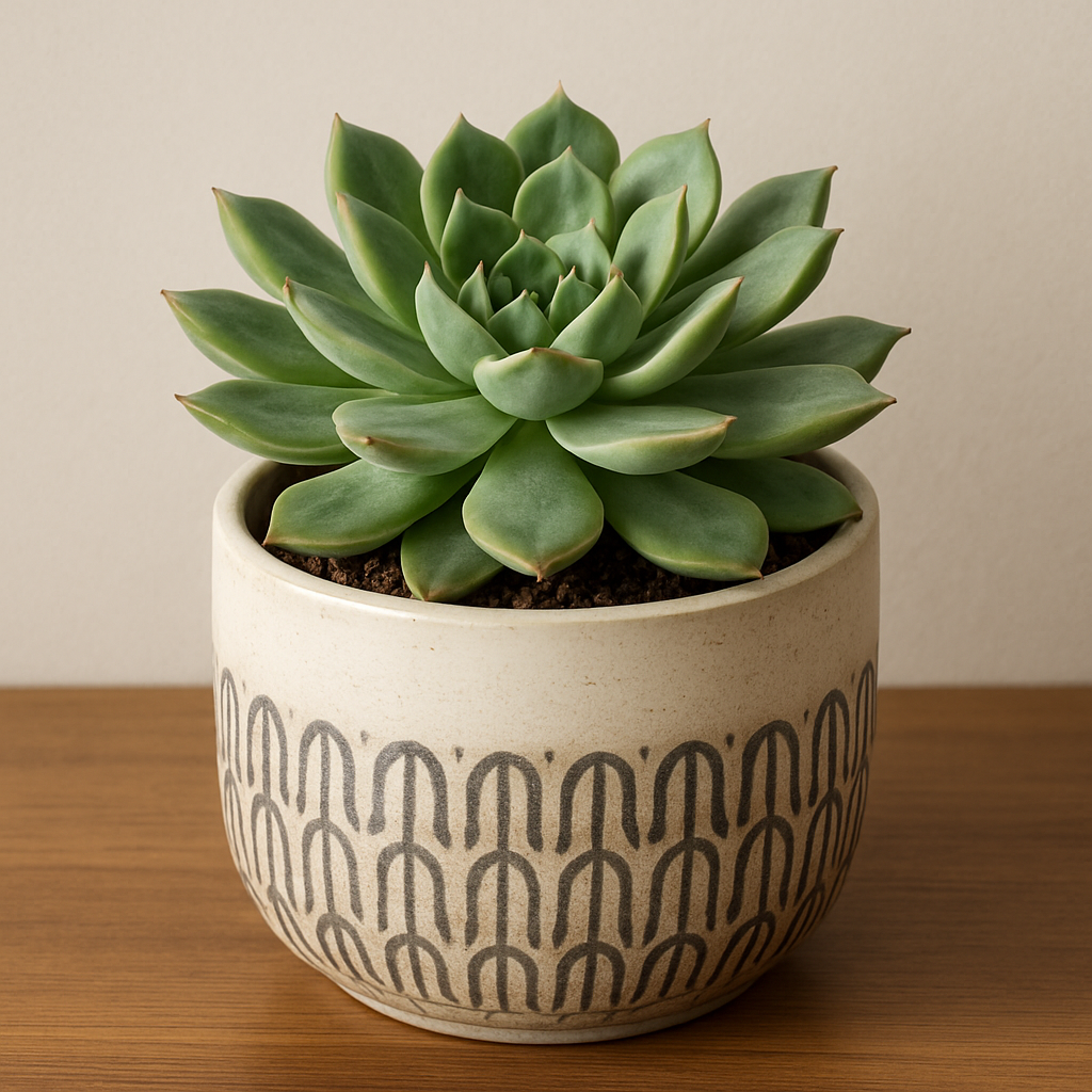 Potted succulent plant