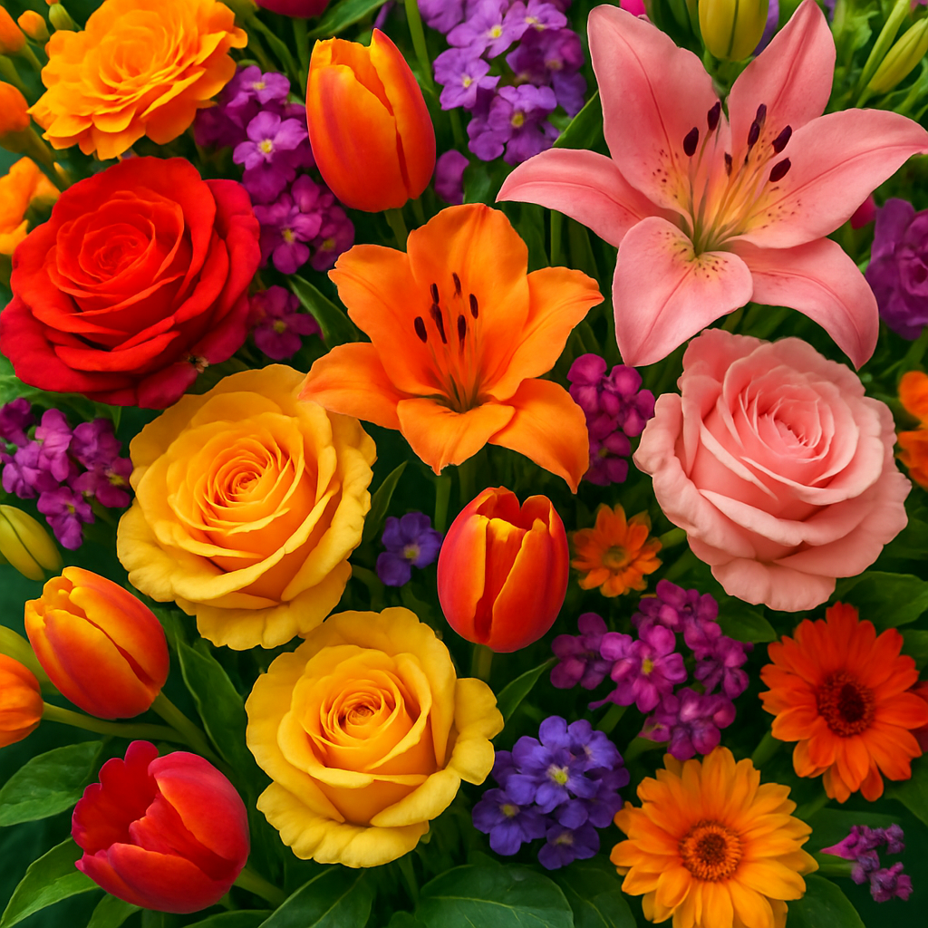 A vibrant flower arrangement